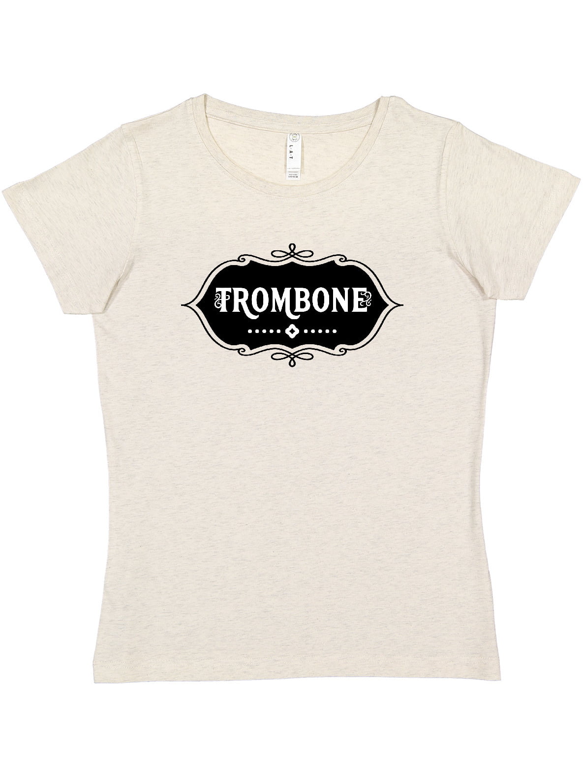 inktastic Trombone White Emblem Women's Plus Size V-Neck 