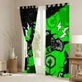 thumbnail image 3 of Erosebridal Dirt Bike Blackout Curtains Motocross Curtains & Drapes Dirtbike Living Room Decor,Rider Motorcycle Window Curtains Cool Sports Window Treatments,Green Black, 3 of 6