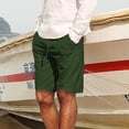 thumbnail image 2 of Turilly Plus Size Shorts for Men Men's Cotton And Shorts Lanyard Casual Pants Capris Shorts Pants, 2 of 6