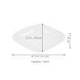 thumbnail image 2 of DRAFIDEEP Plastic Weighing Dishes Hips Rhombus Shape 10Pcs 4.8X3.8X0.5In, 2 of 8