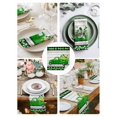 thumbnail image 3 of Saint Patrick's Day Cloth Napkins Set of 4 Reusable Dinner Napkins, Spring Green Grass Truck Gray Wood Plaid Cocktail Napkin Washable Table Napkins for Wedding/Holiday Party/Baby Shower 20"x20", 3 of 7