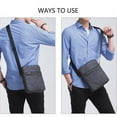 thumbnail image 6 of Tinyat Large capacity Sling Bags Mens Shoulder Crossbody Bags Waterproof Messenger Bag for Work Office Gray, 6 of 8