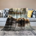 thumbnail image 2 of COMIO  Swimming Otters Blanket Soft Fluffy Throw for Couch Sofa Bed, 2 of 6