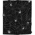 thumbnail image 4 of Throw Blanket Halloween Black and White Grunge Background with Spiderwebs Decorative Soft Warm Cozy Flannel Plush Throws Blankets for Baby Toddler Dog Cat 30 X 40 Inch, 4 of 6