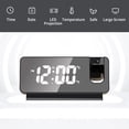 thumbnail image 3 of despertador electronico Proyección LED digital Reloj despertador Reloj de mesa Dormitorio Reloj de cabecera Temporizador de sueño Reloj de techo grande con visualización de temperatura Hora Fecha par Irfora despertador electronico, 3 of 7