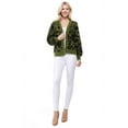 thumbnail image 7 of Yemak Women's Chunky Leopard Print Open Front Long Sleeve Jacket Sweater Cardigan HK8254LEO-MAUVE/IVORY-S/M, 7 of 7