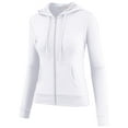 thumbnail image 4 of FashionMille Women Regular Slim Fit Lightweight Zip UP Cotton Blend Hooded Jacket, 4 of 5
