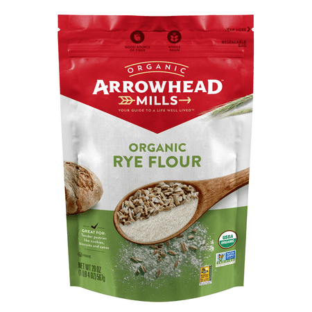 Arrowhead Mills Organic Rye Flour, 20 oz Bag
