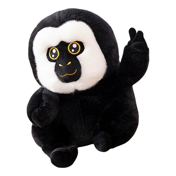Mono de peluche de dibujos animados con cara blanca, juguete decorativo para coche, para acompañar el sueño. 35cm