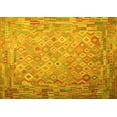 thumbnail image 1 of Ahgly Company Indoor Rectangle Southwestern Yellow Country Area Rugs, 7' x 9', 1 of 4