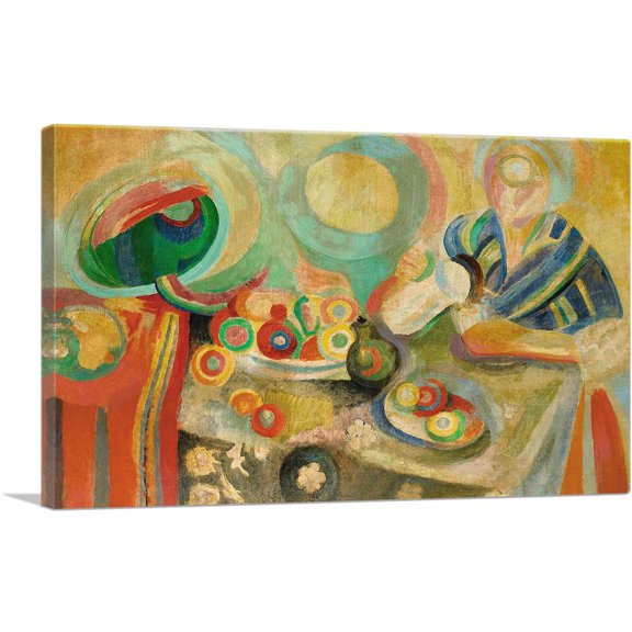 ARTCANVAS Verseuse 1915 Canvas Art Print by Robert Delaunay - Size: 12" x 8" (0.75" Deep)
