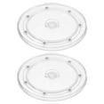 thumbnail image 1 of Uxcell 2 Pack Plato giratorio Lazy Susan de acrílico, organizador transparente de 6.5 pulgadas, bandeja giratoria de 360 grados para estante de especias, mesa, decoración de cocina y baño, 1 of 7