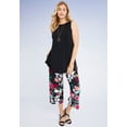 thumbnail image 6 of Jessica London Women's Plus Size Knit Tunic Tank Long Sleeveless Blouse, 6 of 6
