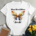 thumbnail image 3 of Women Butterfly Whisper Words Of Wisdom Let It Be T-Shirt-Rose Gold-XXL, 3 of 5