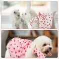 thumbnail image 6 of Girl Dog Dresses, Strawberry Printed Dog Clothes Cute Cotton Extra Summer Bow Decor Printed Strawberry Dog Birthday Outfit Bow Decoration Cotton Puppy Clothes Pink Cat Clothes Pet Dress, 6 of 6