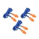 thumbnail image 3 of 60 Piezas De Tapones De Oídos Suaves De Silicona De Seguridad - Protectores Auditivos, Manguitos Con Cable - Reducción De Ruido Para El Trabajo En Casa Para Dormir Azul Naranja, 3 of 7
