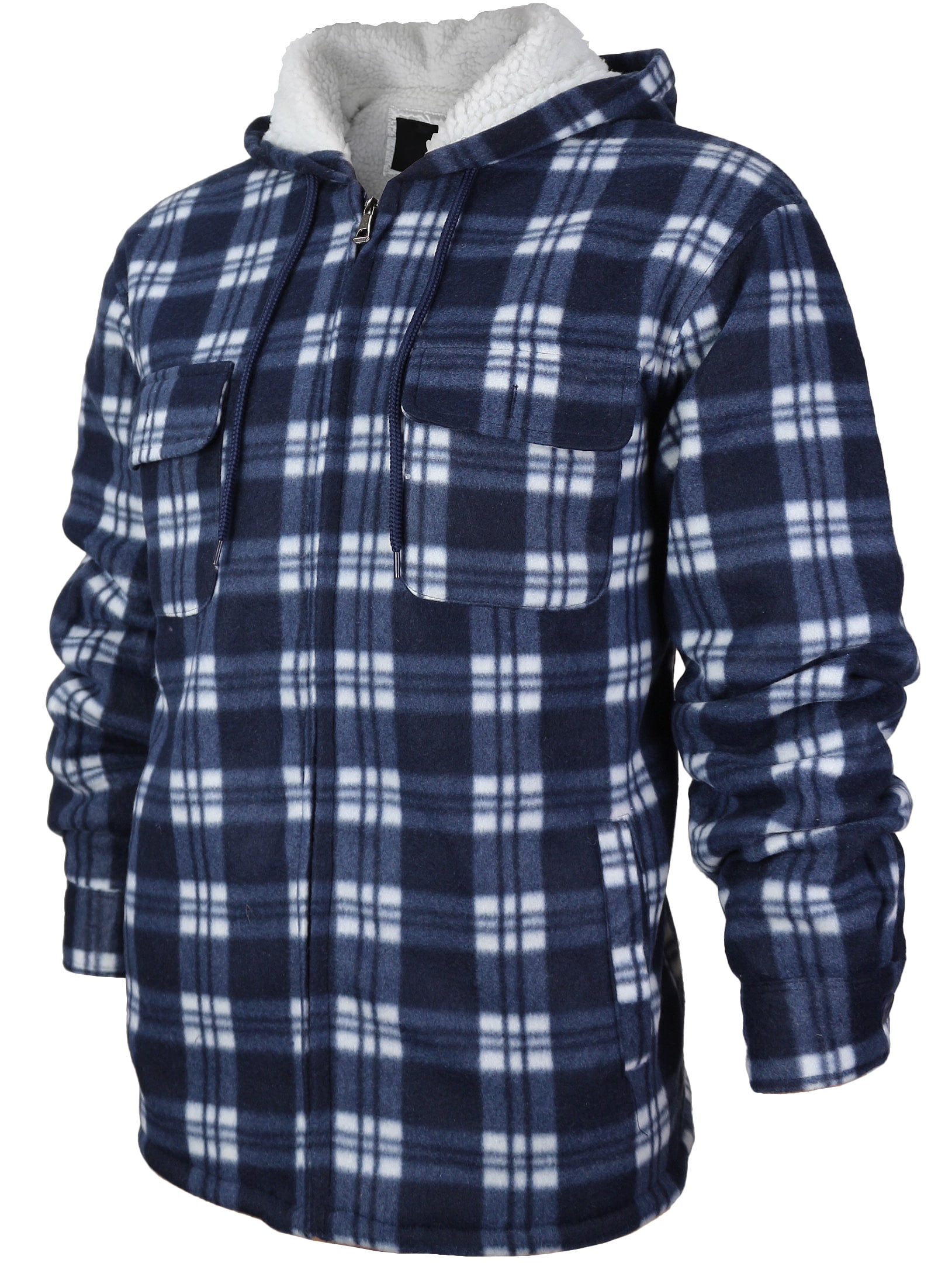 Men's Heavyweight Flannel Zip Up Fleece 