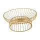 thumbnail image 4 of Cesta de fruta de alambre de hierro, recipiente para servir con estilo creativo moderno, resistente, centro de mesa, frutero para sala de 30 centimetros Sunnimix canasta de frutas, 4 of 8