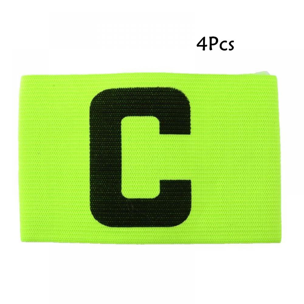 4Pcs/Pack Adjustable Soccer Captain Armband Football Elastic Captain Bands 