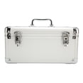 thumbnail image 1 of Hard Drive Case, Waterproof 10 Bays Hard Drive Storage Box Convenient Handle  For 3.5inch Hard Drives Silver, 1 of 8