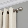 thumbnail image 4 of Elrene Home Fashions Cordelia Single Curtain Rod with Globe Ball Finial, Polished Nickel, 28" x 48", 4 of 9