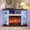 White & Brown(Red Brick Fireplace), variant on Holliwill 47" Corner Fireplace TV Stand with Storage, LED & Outlet, Modern Farmhouse TV Stand with 23" Electric Fireplace, White & Brown