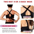 thumbnail image 2 of TEMOGU-Women's High Impact Sports Bra for Large Breasts - Front Zipper Closure, Adjustable Straps, Padded Sports Bra, 2 of 4