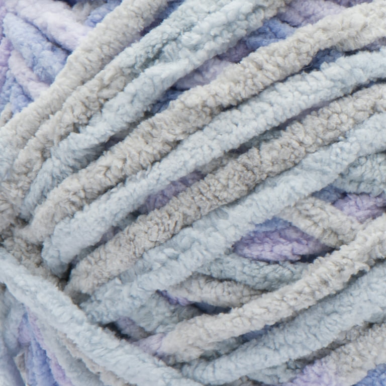 Bernat® Blanket™ #6 Super Bulky Polyester Yarn, Gray Blush 10.5oz/300g, 220  Yards (4 Pack)