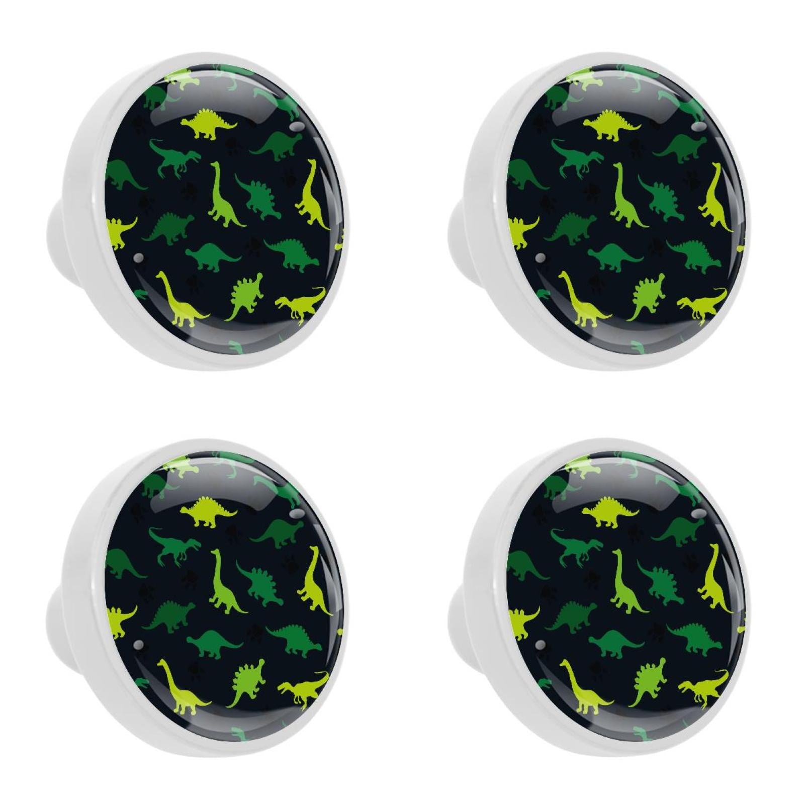 4 Pcs Dinosaur Knobs for Kitchen Cupboard Dresser Bookcase