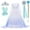 Skirts + Accessories, variant on Snow Queen Act 2 Elsa Costumes Princess Dresses Elsa Dress for Girls with Wig,Crown,Magic Wand ,Gloves 7-8 Years(140,K11)