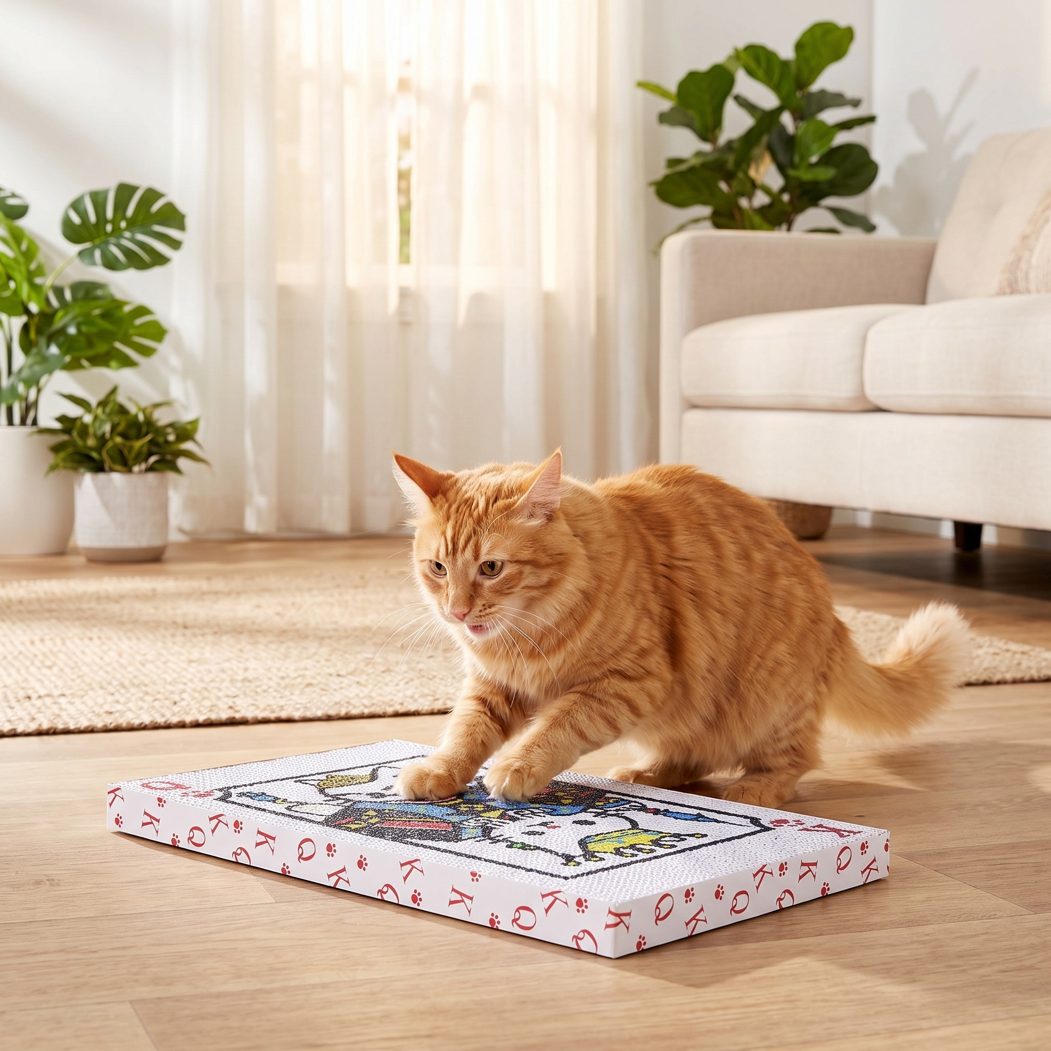 Vibrant Life Corrugate Poker Card Cat Scratcher photo 4