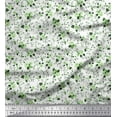 thumbnail image 1 of Soimoi Modal Satin Fabric Leaves & Rose Flower Print Sewing Fabric Yard 42 Inch Wide, 1 of 3