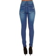 thumbnail image 3 of Ketyyh-chn99 Women's Casual Jeans High Waisted Yoga Pants with Pockets 2023 Blue,XL, 3 of 5