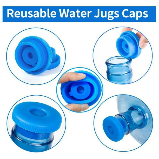 5 Gallon Water Bottle Jug 5 Gallon Water Jug Cap Plastic Reusable Leakproof Lid Portable
