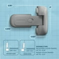 thumbnail image 3 of Todays Kids Child Proof Refrigerator Lock - Easy to Install Child Lock for Fridge, Open Normal Feature - One Hand Operation Freezer Lock, No Tools Needed - Secure Fridge Lock, Wide Application, 3 of 7