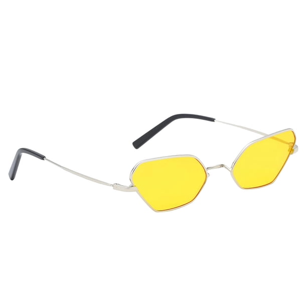 Prettyia Mujeres Vintage Tonos de sol Amarillo Zulema Gafas de sol de moda para hombre
