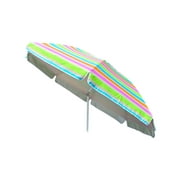 94" Vented Beach Umbrella, Silver Coated