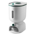 thumbnail image 1 of GUOOL Sealed Grain Container Rice Bucket Rice Storage Box Food Storage Containers Large Cereal Dry Food Storage Containers Plastic Canisters 6.5kg Green, 1 of 9
