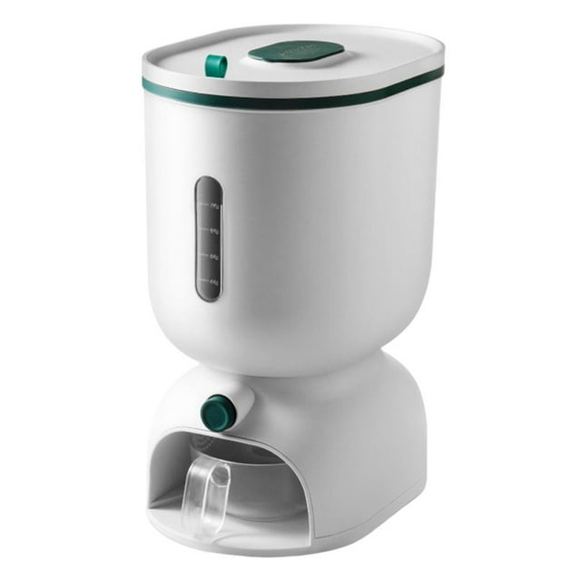 simhoa Sealed Grain Container Rice Bucket Rice Storage Box Food Storage Containers Large Cereal Dry Food Storage Containers Plastic Canisters 6.5kg Green