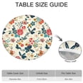 thumbnail image 6 of Pioneer Flower Floral Print Pattern Round Fitted Tablecloth with Elastic Edge,Dining Table Cover Waterproof,Outdoor Round Tablecloth for Camping,Dining,Indoor and Outdoor, 6 of 7