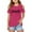 Hot Pink, variant on Girls Tshirts Letter Print Short Sleeve T Shirts Shoulder Cut-Out Summer Crewneck Tops Basic Tees Girls Shirts Size 11-12 Years