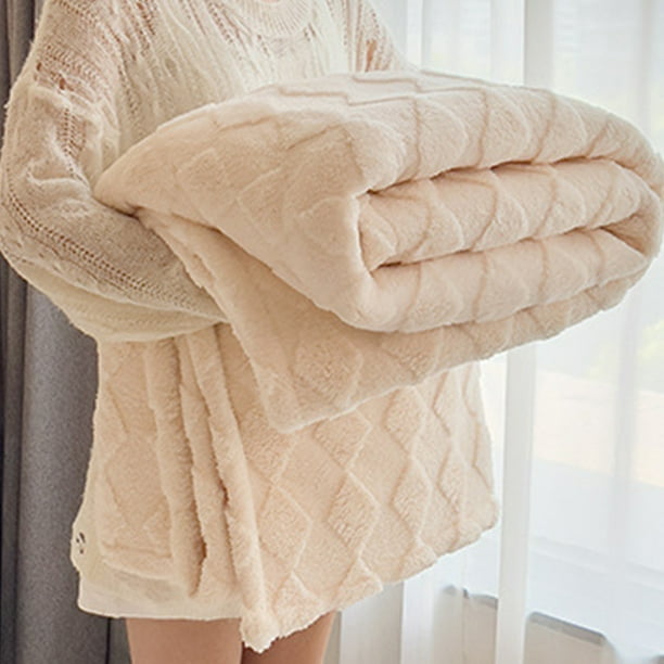 Xihbxyly Ofertas de Tadays Manta de Vellón de Leche para Invierno, Gruesa, para Oficina, Siesta, Sofá de Vellón Coral, Manta, Chal, Manta Pequeña, para Uso En Todas Las Estaciones.