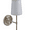 Satin Nickel, variant on Better Homes & Gardens 1-Light Indoor Wall Sconce, Satin Nickel Finish, White Shade, Bulb Included
