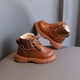 thumbnail image 2 of Botas de invierno de color liso con forro polar para niños, botas Martin de moda para niños, botas de suela blanda para niñas, botas grandes de cuero de algodón, 2 of 5
