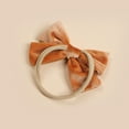 thumbnail image 7 of 4-Inch Christmas Headbands Hair Bow For Baby Girls And Toddlers, Velvet Bows Hair Accessories For Festive Christmas Outfits, 7 of 7