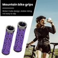 thumbnail image 4 of Toudaret Bicycle Handlebars Shock-absorbing Bicycle Grips 1 Pair Ergonomic Non-slip Bicycle Handlebar Grips with Plugs Shock-absorbing for Mountain, 4 of 8