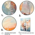 thumbnail image 3 of Designart "Minimalism Sailboat flow IX" Nautical & Beach Floater Framed Wall Art Living Room, 3 of 7
