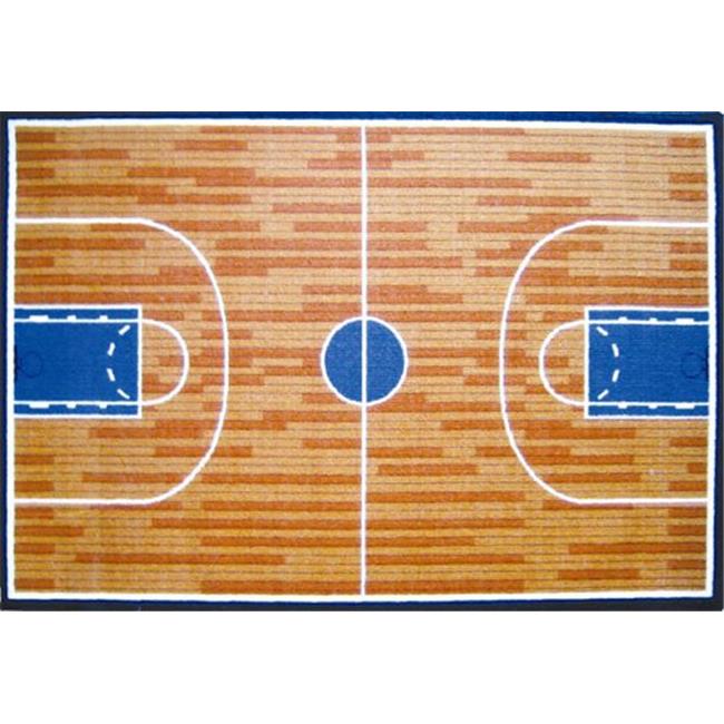 Fun Time Collection Basketball Court Rug 39 x 58 Inch