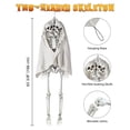 thumbnail image 3 of Yescom 5.4 Feet Life Size Two Head Skeleton Halloween Party Decoration Haunted House, 3 of 7