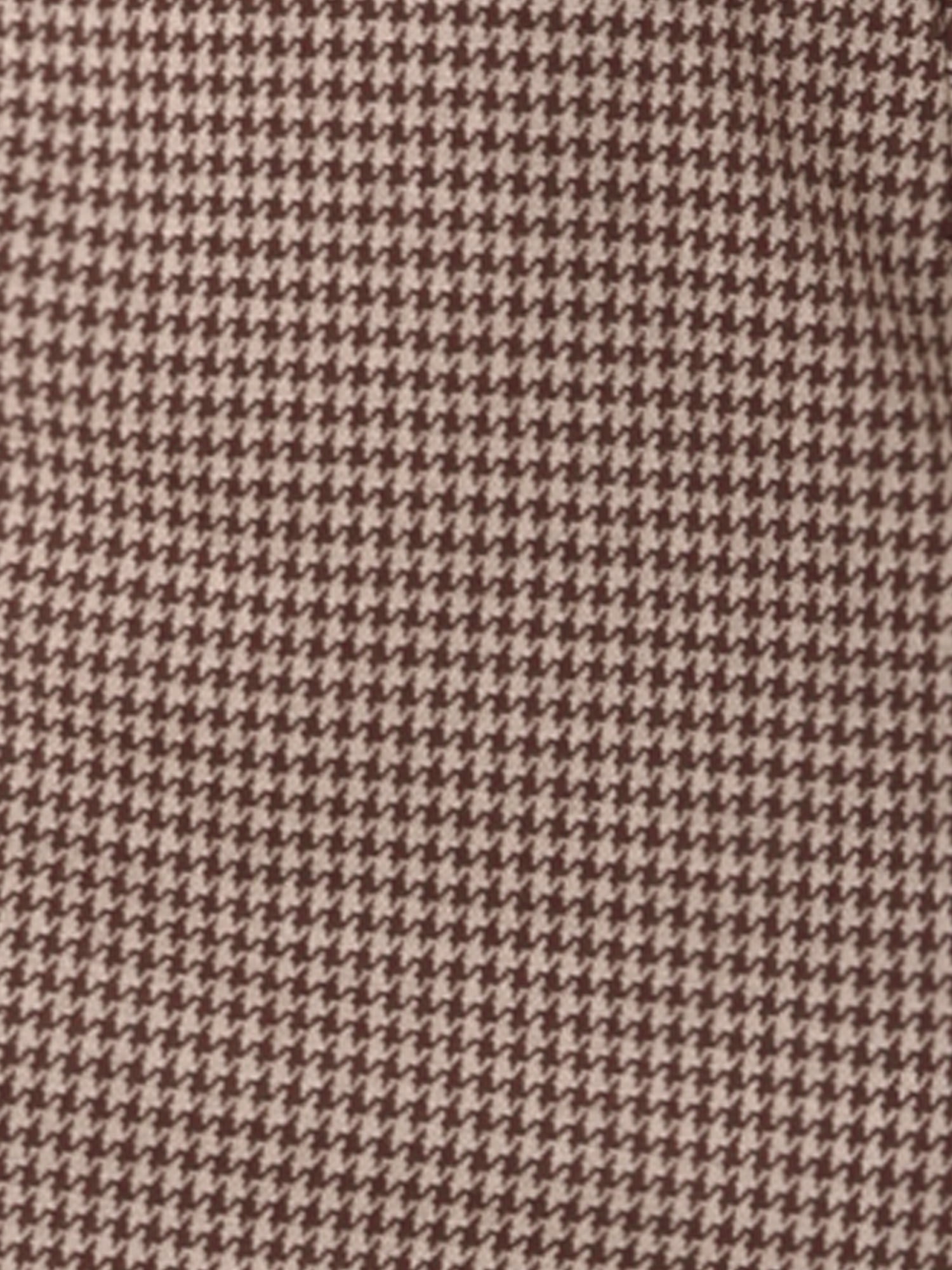 DARING DIVA Houndstooth Plaid Pencil Sheath Work Dress S Brown